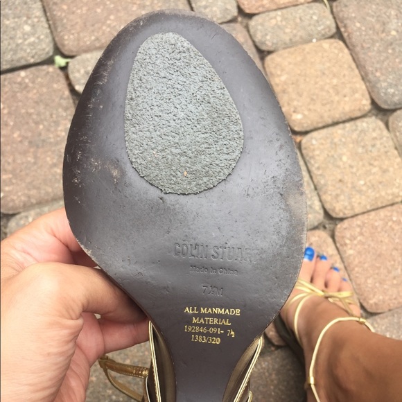 Colin Stuart wooden strappy sandals size 7 1/2 - Picture 5 of 6